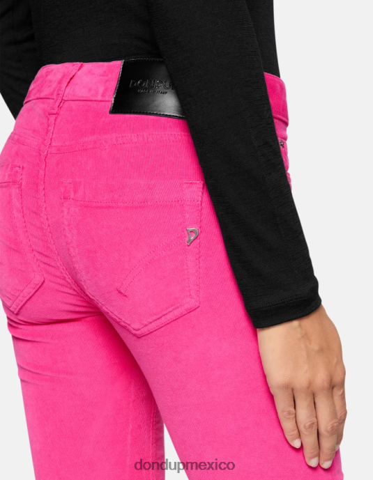orquídea DONDUP mujer pantalones monroe ajustados de terciopelo vestir D0VXD12