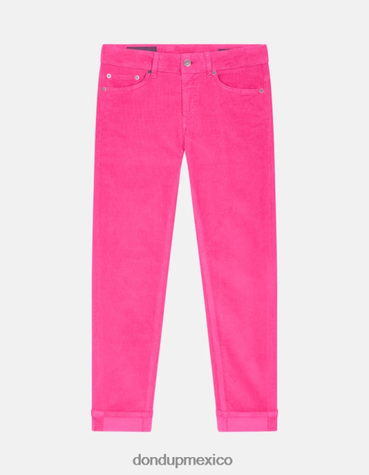 orquídea DONDUP mujer pantalones monroe ajustados de terciopelo vestir D0VXD12