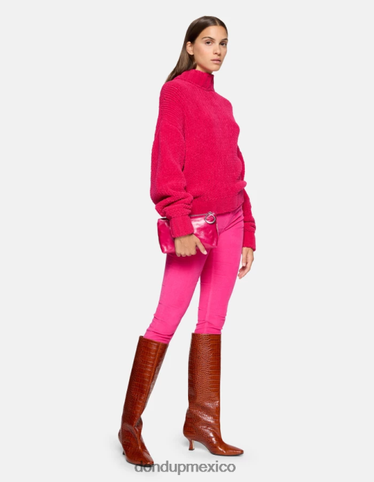 orquídea DONDUP mujer pantalones monroe ajustados de terciopelo vestir D0VXD12