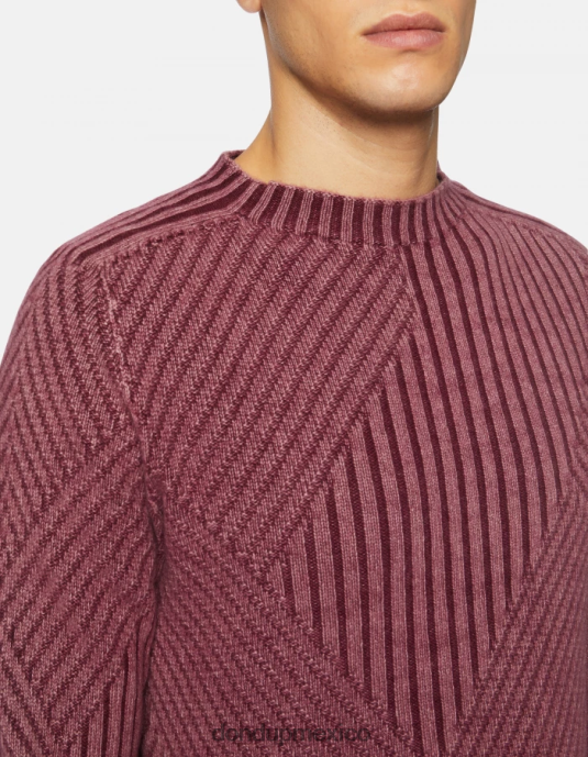 prugna DONDUP hombres jersey de lana con cuello redondo vestir D0VXD895