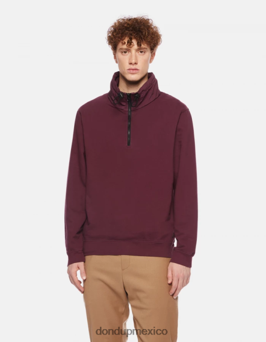 prugna DONDUP hombres sudadera regular fit con cuello alto vestir D0VXD844