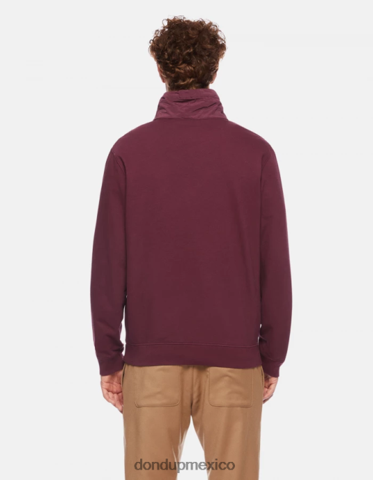 prugna DONDUP hombres sudadera regular fit con cuello alto vestir D0VXD844