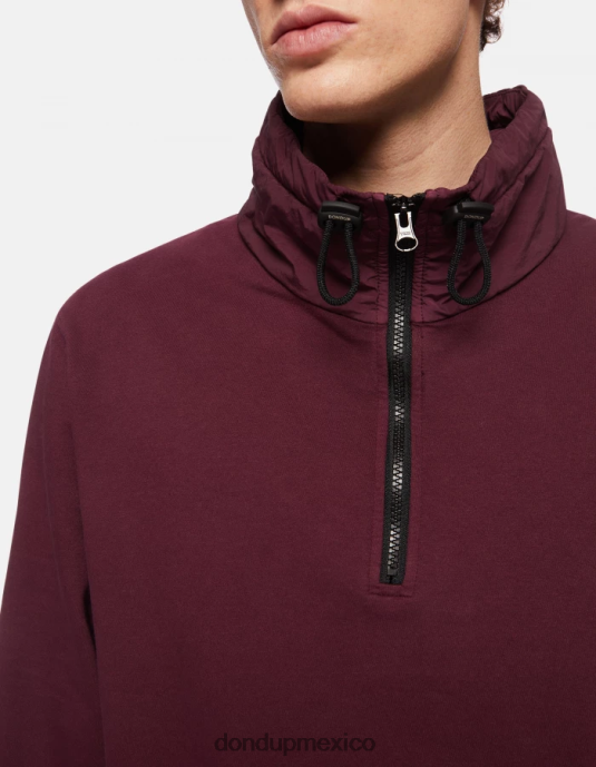prugna DONDUP hombres sudadera regular fit con cuello alto vestir D0VXD844