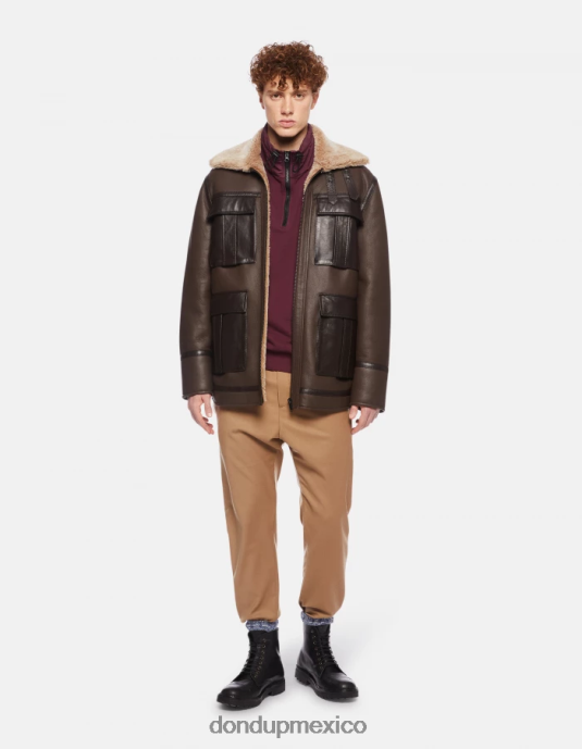 prugna DONDUP hombres sudadera regular fit con cuello alto vestir D0VXD844