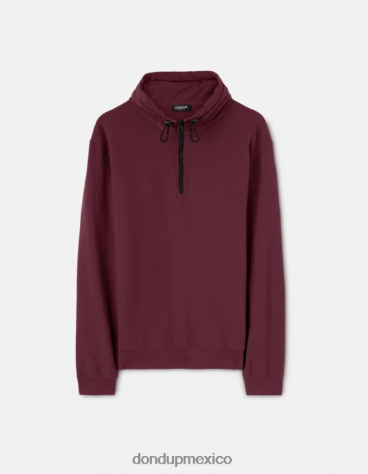 prugna DONDUP hombres sudadera regular fit con cuello alto vestir D0VXD844