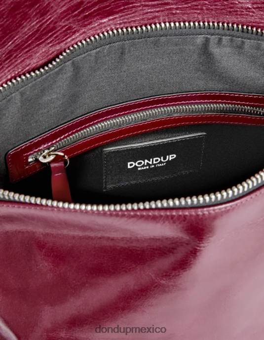 prugna DONDUP mujer bolso de cuero brillante accesorios D0VXD486