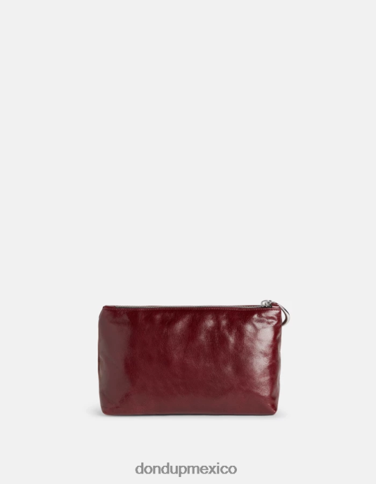 prugna DONDUP mujer neceser de cuero brillante accesorios D0VXD501