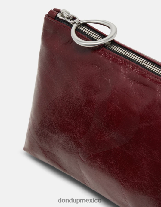 prugna DONDUP mujer neceser de cuero brillante accesorios D0VXD501