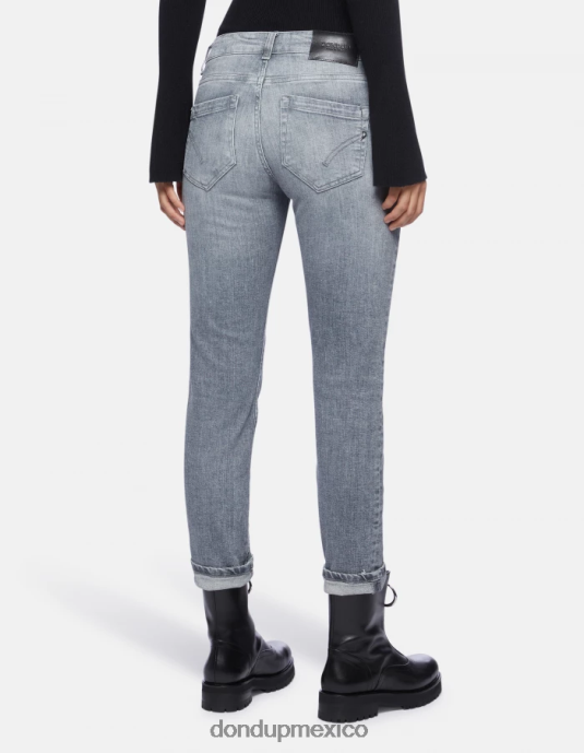 topo DONDUP mujer Vaqueros ajustados Monroe en denim elástico vestir D0VXD103