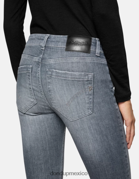 topo DONDUP mujer Vaqueros ajustados Monroe en denim elástico vestir D0VXD22