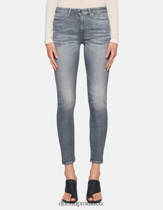 topo DONDUP mujer Vaqueros súper ajustados iris en denim elástico vestir D0VXD10