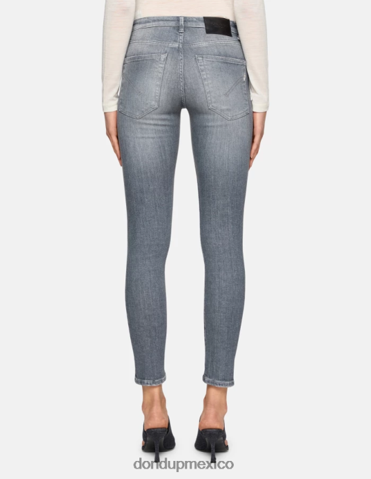 topo DONDUP mujer Vaqueros súper ajustados iris en denim elástico vestir D0VXD10