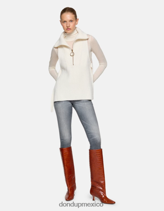 topo DONDUP mujer Vaqueros súper ajustados iris en denim elástico vestir D0VXD10