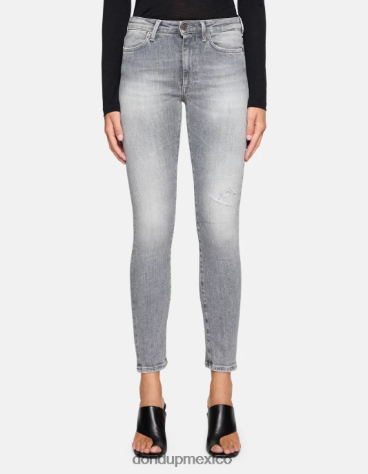 topo DONDUP mujer Vaqueros súper ajustados iris en denim elástico vestir D0VXD18
