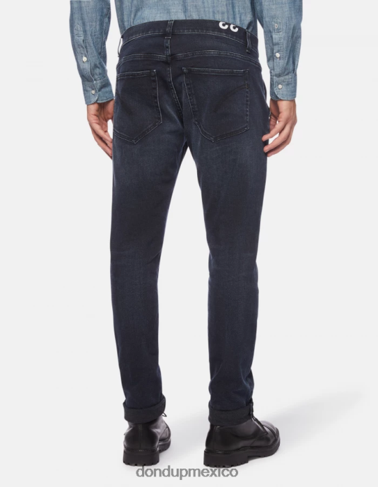 tuareg azul DONDUP hombres Vaqueros ajustados Konor en denim elástico vestir D0VXD671