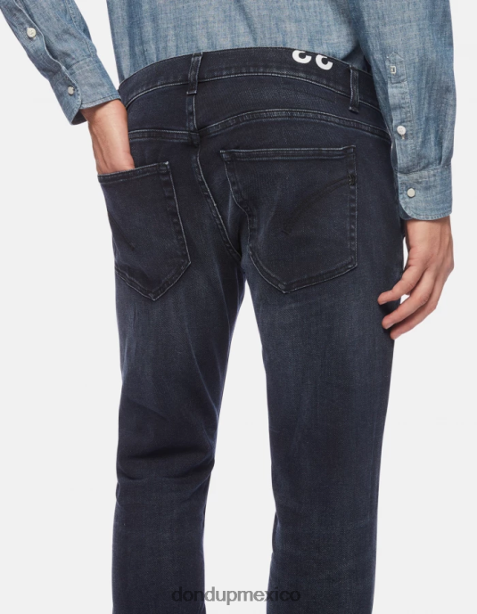 tuareg azul DONDUP hombres Vaqueros ajustados Konor en denim elástico vestir D0VXD671