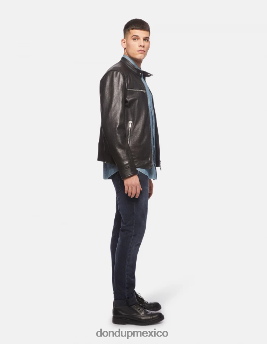 tuareg azul DONDUP hombres Vaqueros ajustados Konor en denim elástico vestir D0VXD671