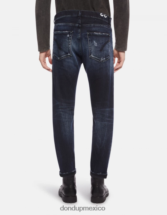 tuareg azul DONDUP hombres Vaqueros dian carrot fit en denim elástico vestir D0VXD656