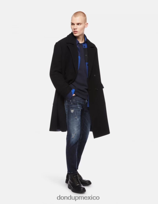 tuareg azul DONDUP hombres Vaqueros dian carrot fit en denim elástico vestir D0VXD656