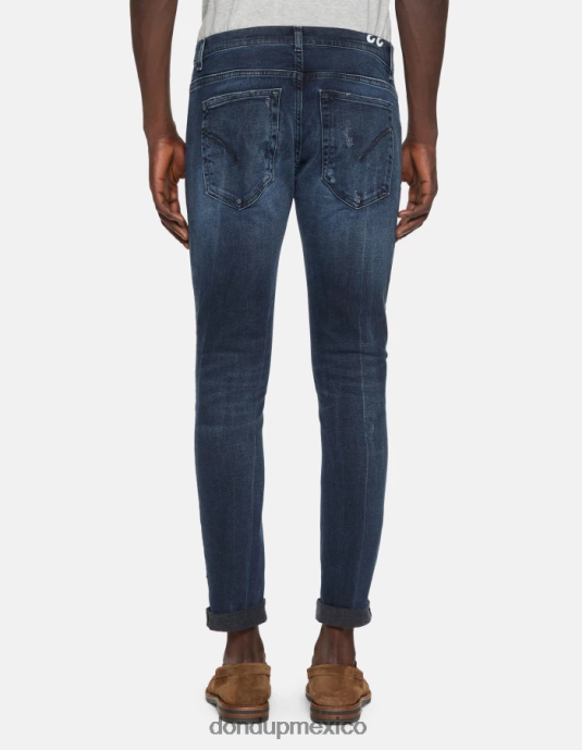 tuareg azul DONDUP hombres Vaqueros pitillo Ritchie en denim elástico vestir D0VXD676