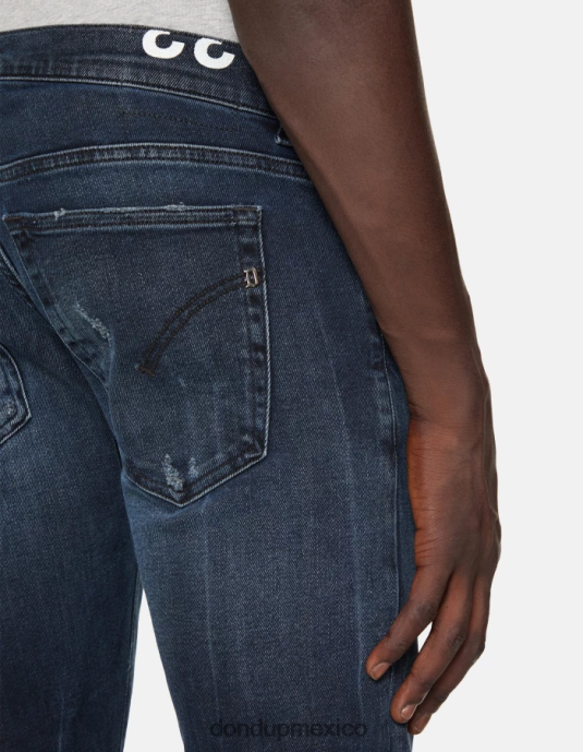 tuareg azul DONDUP hombres Vaqueros pitillo Ritchie en denim elástico vestir D0VXD676