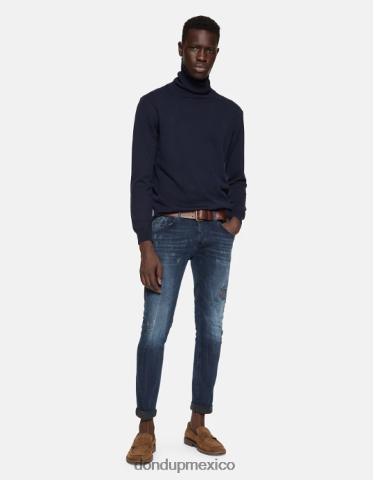 tuareg azul DONDUP hombres Vaqueros pitillo Ritchie en denim elástico vestir D0VXD676