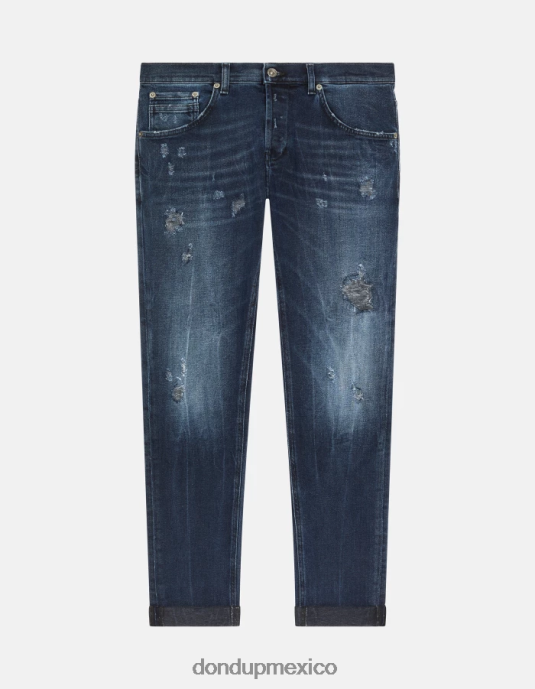 tuareg azul DONDUP hombres Vaqueros pitillo Ritchie en denim elástico vestir D0VXD676