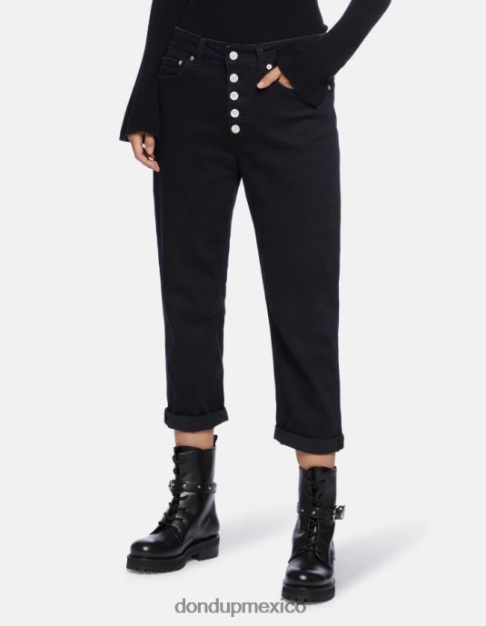 tuareg azul DONDUP mujer Vaqueros koons holgados de denim elástico vestir D0VXD116