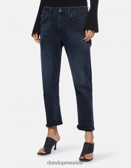tuareg azul DONDUP mujer jeans mila carrot fit de denim elástico vestir D0VXD62