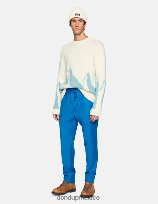 turquesa DONDUP hombres joggers de franela yuri vestir D0VXD729
