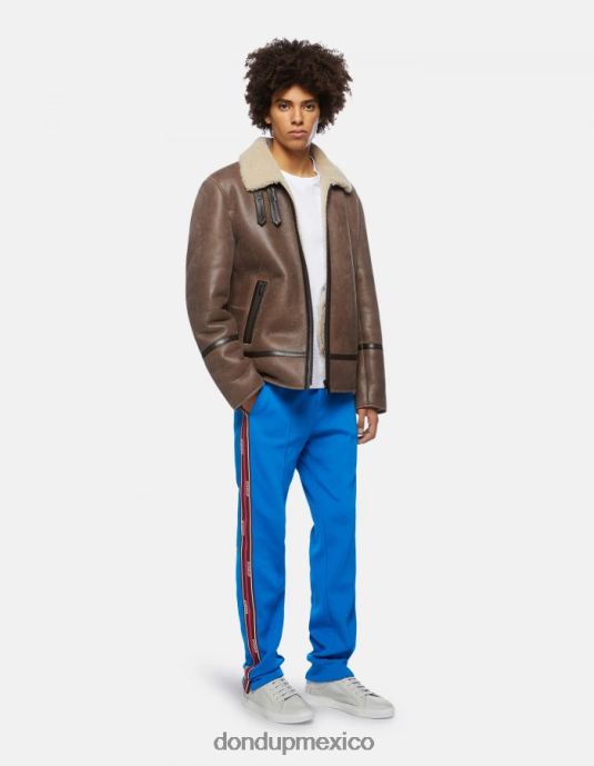 turquesa DONDUP hombres joggers regular fit de lana vestir D0VXD753