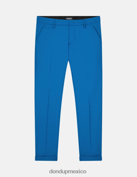 turquesa DONDUP hombres pantalones gaubert de franela slim vestir D0VXD785