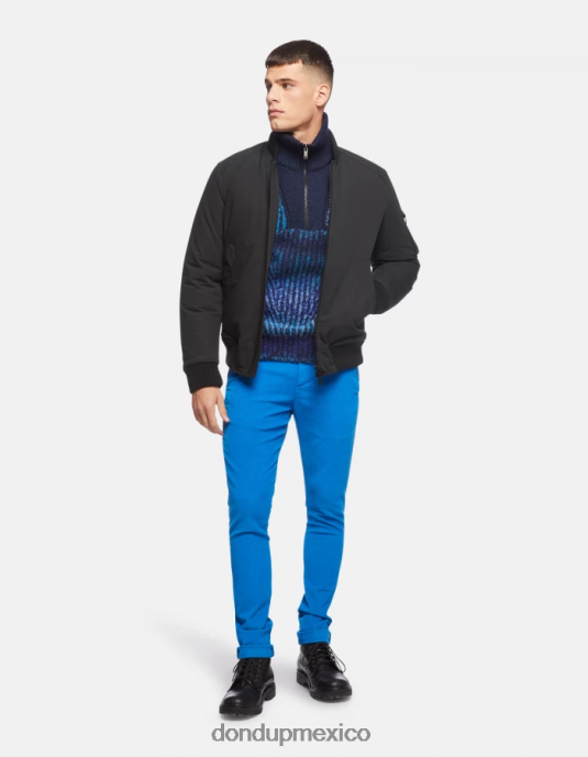turquesa DONDUP hombres pantalones gaubert slim de terciopelo vestir D0VXD766
