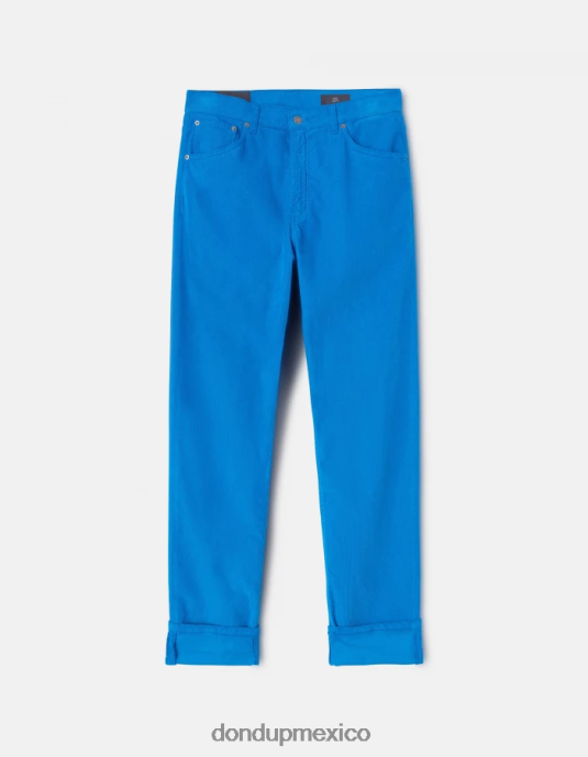 turquesa DONDUP hombres pantalones paco holgados de terciopelo de 34 pulgadas vestir D0VXD580