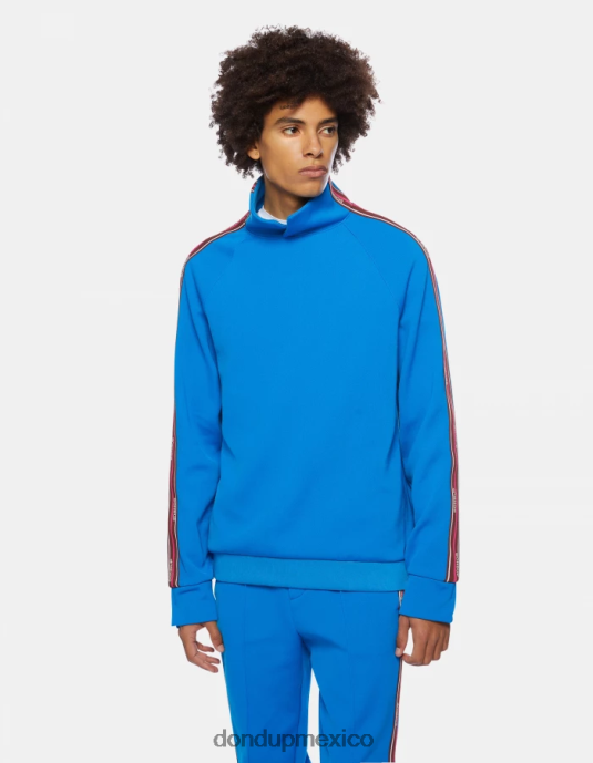 turquesa DONDUP hombres sudadera regular fit con cuello alto vestir D0VXD833