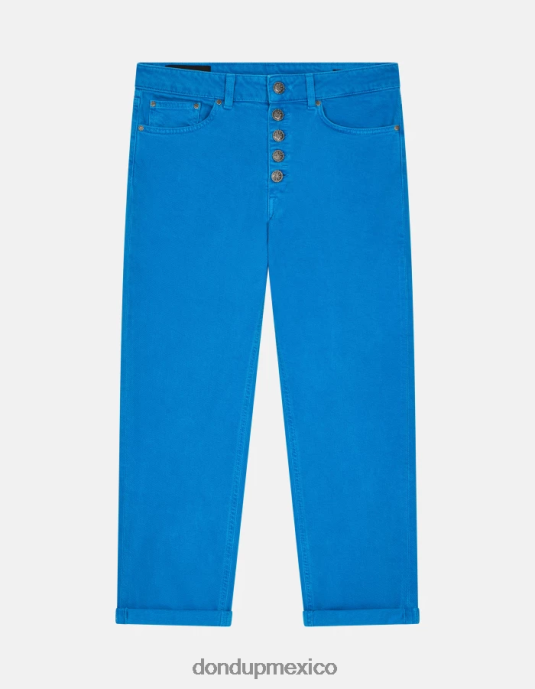 turquesa DONDUP mujer Vaqueros Koons de denim elástico con corte holgado vestir D0VXD35