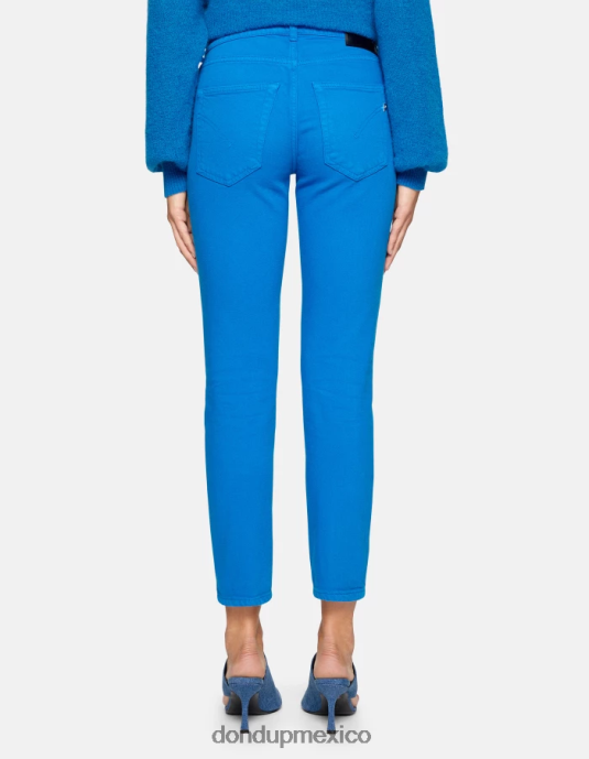 turquesa DONDUP mujer Vaqueros slim fit Daila en denim elástico Bull vestir D0VXD4