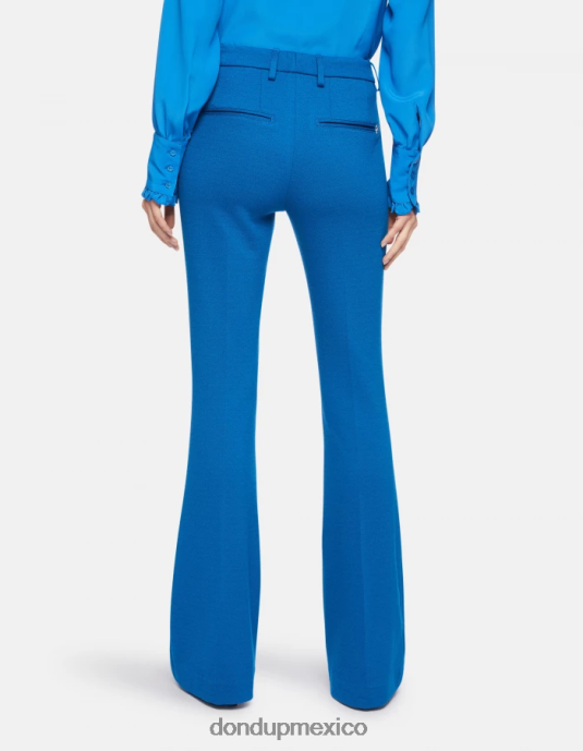 turquesa DONDUP mujer pantalones bootcut Lexi de punto vestir D0VXD157