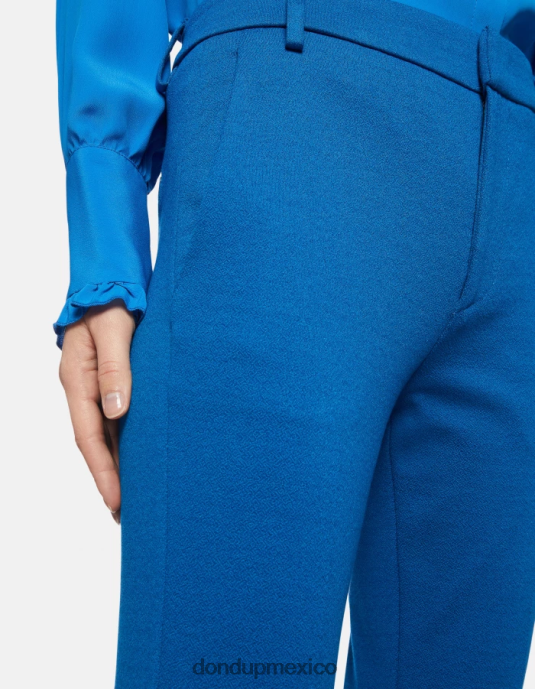 turquesa DONDUP mujer pantalones bootcut Lexi de punto vestir D0VXD157
