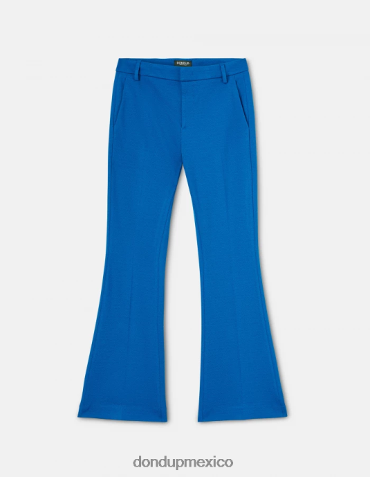 turquesa DONDUP mujer pantalones bootcut Lexi de punto vestir D0VXD157