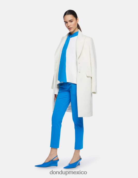 turquesa DONDUP mujer pantalones de tricotina perfectos y ajustados vestir D0VXD212