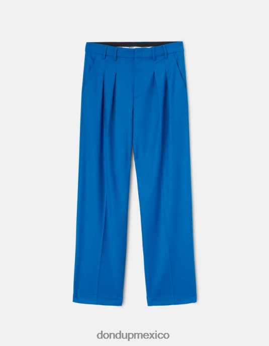 turquesa DONDUP mujer pantalones holgados de franela daly vestir D0VXD194