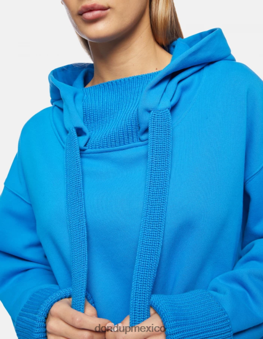 turquesa DONDUP mujer sudadera con capucha de gran tamaño vestir D0VXD453