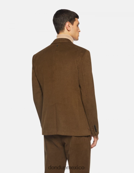 verde militar DONDUP hombres blazer de algodón con botonadura simple vestir D0VXD928