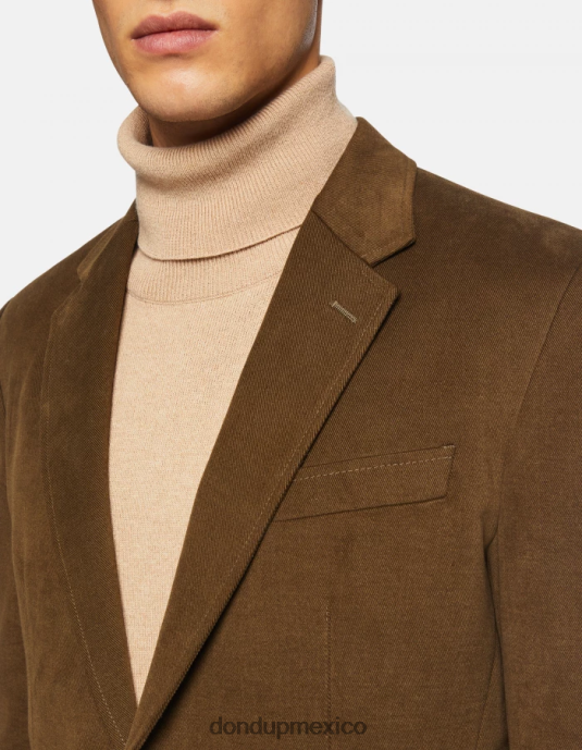 verde militar DONDUP hombres blazer de algodón con botonadura simple vestir D0VXD928