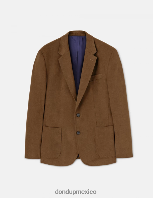 verde militar DONDUP hombres blazer de algodón con botonadura simple vestir D0VXD928