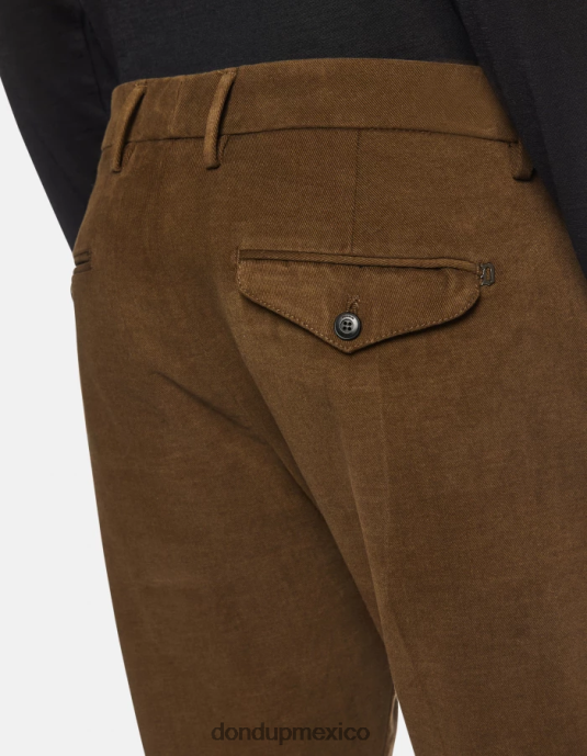 verde militar DONDUP hombres pantalones joe carrot fit de algodón vestir D0VXD700