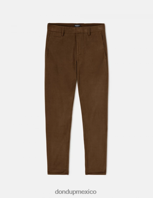 verde militar DONDUP hombres pantalones joe carrot fit de algodón vestir D0VXD700