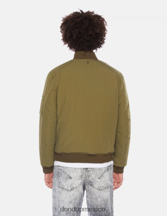 verde salvia DONDUP hombres cazadora bomber regular fit de tejido técnico vestir D0VXD905