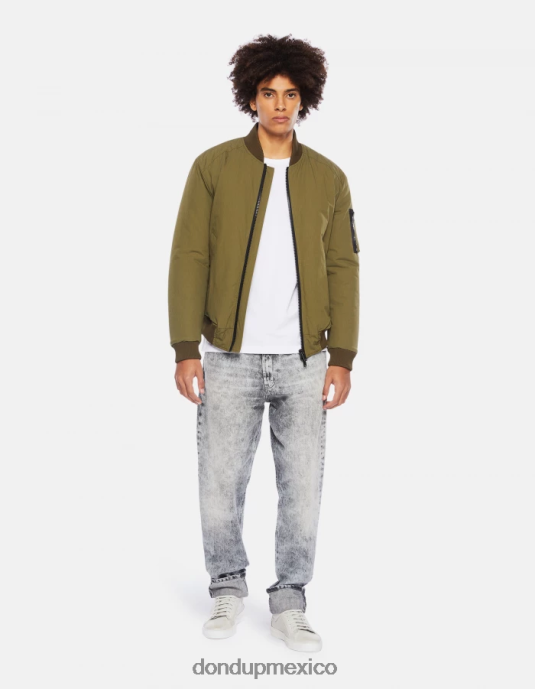 verde salvia DONDUP hombres cazadora bomber regular fit de tejido técnico vestir D0VXD905